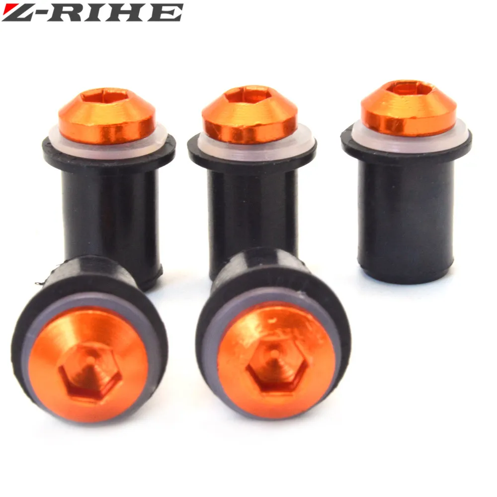 5 шт. мотоциклетные M5 лобовое стекло болт гайка с шайбой Комплект крепежа