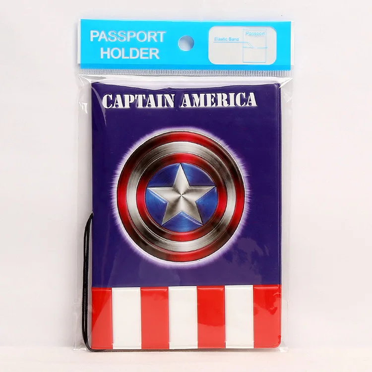 ForeverFriends Марвел Капитан Америка щит мерный паспорт сумка тисненый держатель