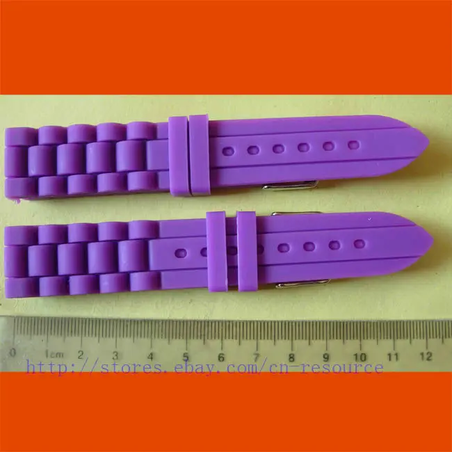 1x20 мм силиконовый ремешок для часов фиолетовый № 08|watch band|watch watchwatches watch |