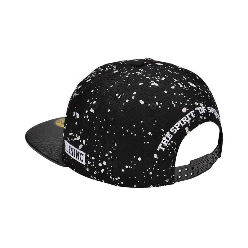 Li Ning унисекс тренд серии Snapback Кепки 100% полиэстер подкладка спортивные шапки AMYM112