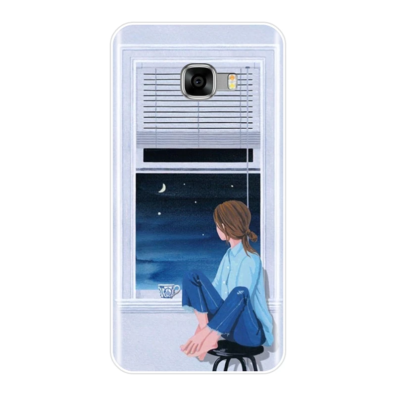 ТПУ Kpop девушка Корея Япония мультфильм задняя крышка для Samsung Galaxy C9 C7 C5 Pro Мягкий