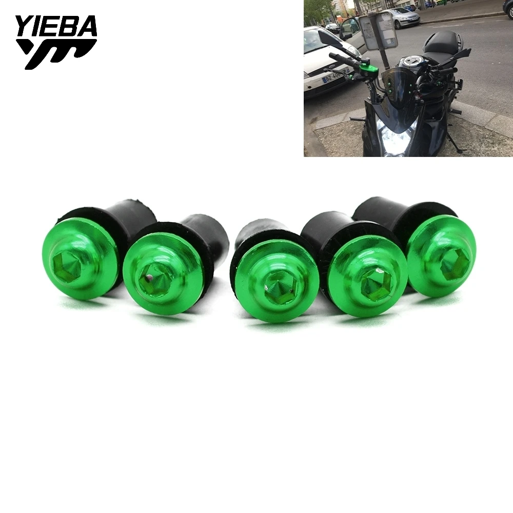 Motorcycle Windshield Windscreen Bolt Screw Nut Fastener Kit For KAWASAKI NINJA 650R ER6F ER6N ZX636R ZX6RR Z750R ZX6R 636 ZX10R |