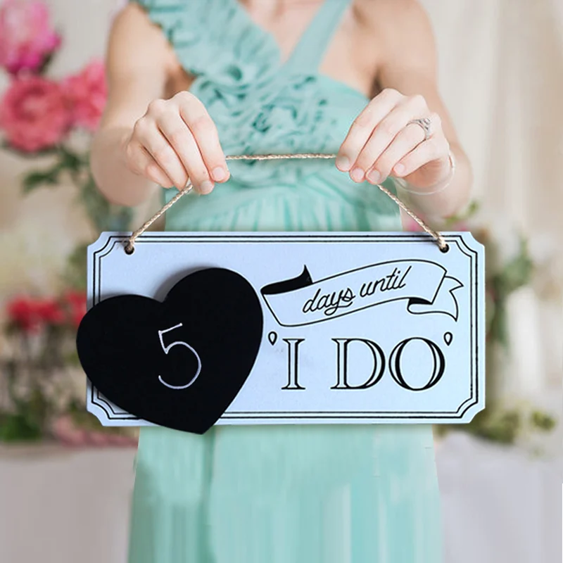 Bhomify деревянная свадьба знаки Just Married Chic фотоальбом Опора украшения знак вечерние