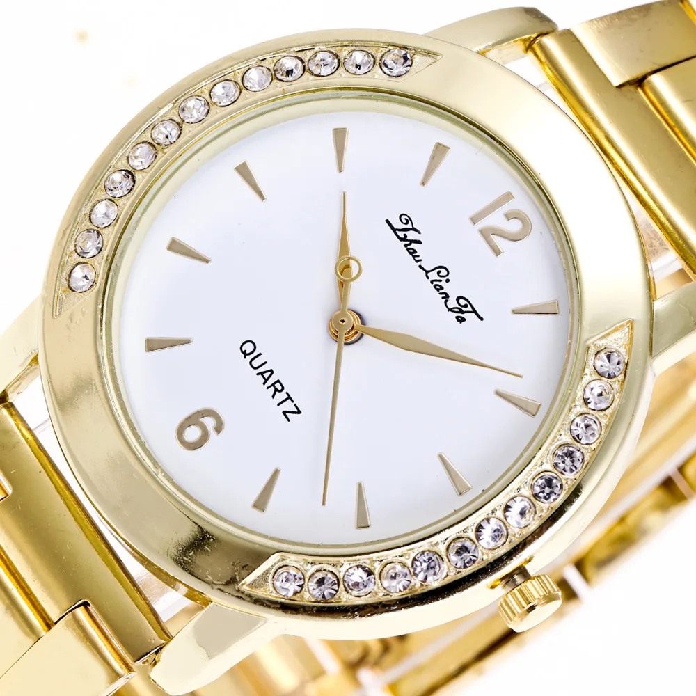 2018 золотые часы женские со стразами Bing бриллианты модные роскошные из