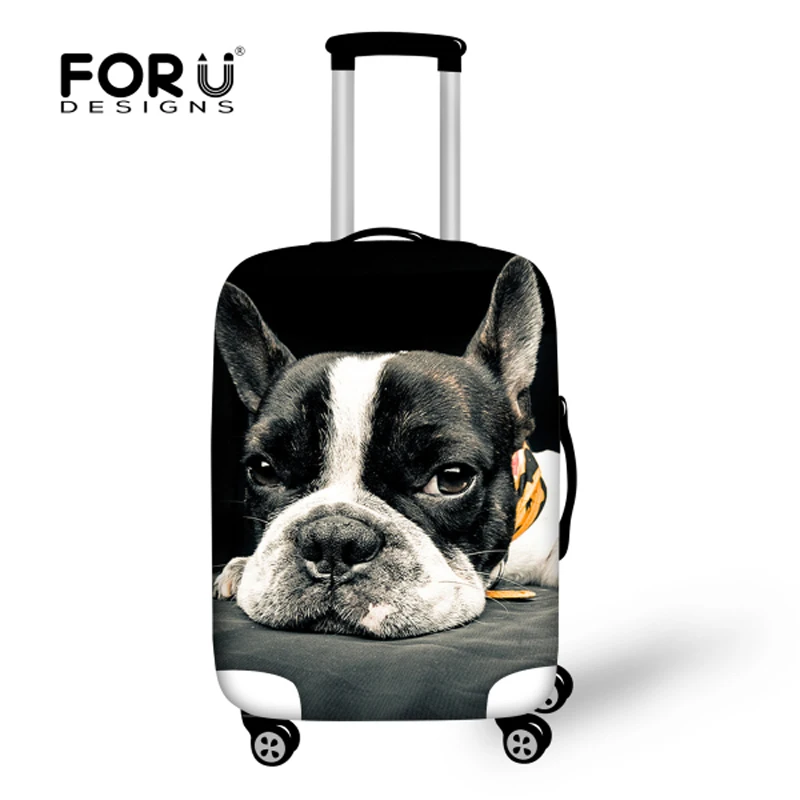 FORUDESIGNS чемодан с милым принтом животных собаки эластичный чехол для путешествий