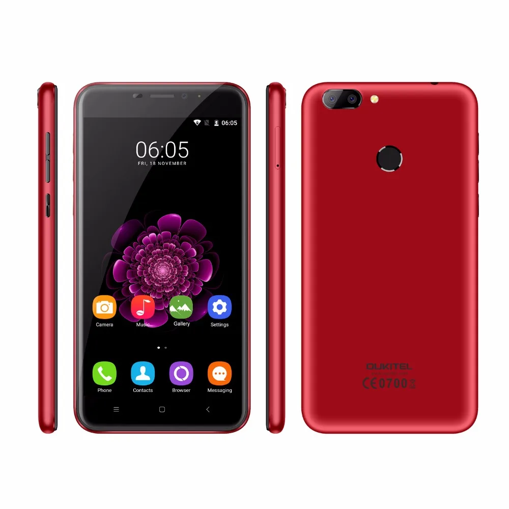 Оригинальный Oukitel U20 плюс 5 дюйма отпечатков пальцев двойной сзади Камера