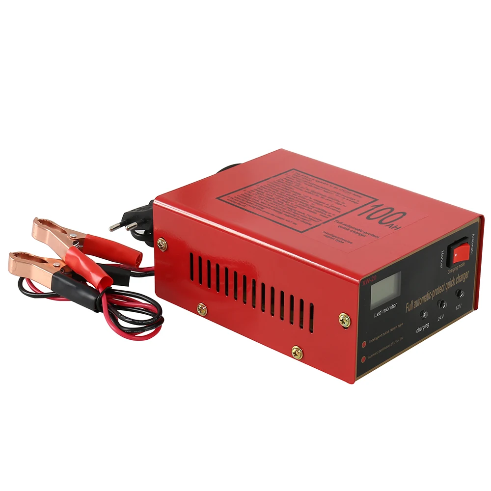 Автомобильный Батарея Зарядное устройство 12 V/24 V 10A 6-105AH Мотоцикл Защита Зарядное устройство свинцово-кислотный интеллигентая(ый) Пульс Ремонт Тип быстро Батарея зарядки