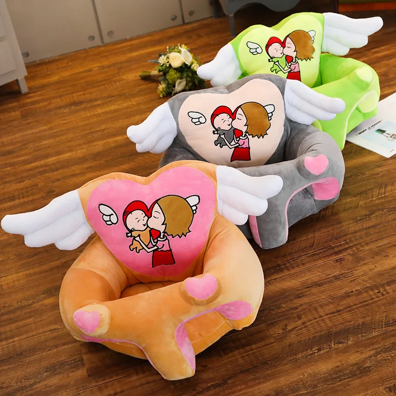 

Angel's Wing Infant Learning Seat Plush Toys, New Kind of Baby's Bench, Children's Cloth Art Sofa Toy