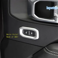 lapetus colorful front door lock button switch decoration frame cover trim 2 pcs abs fit for jeep wrangler jl 2018 2022