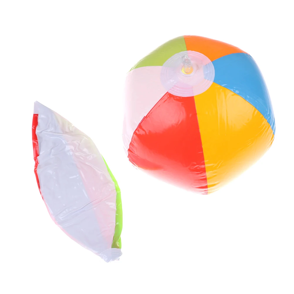 random 38cm 1 шт. для малышей и детей постарше, надувная Радужная настольный футбол футбольный мяч арбуз игра на пляже, в бассейне с мячом Детские Развивающие мягкие Обучающие игрушки в случайном порядке - Цвет: random 38cm