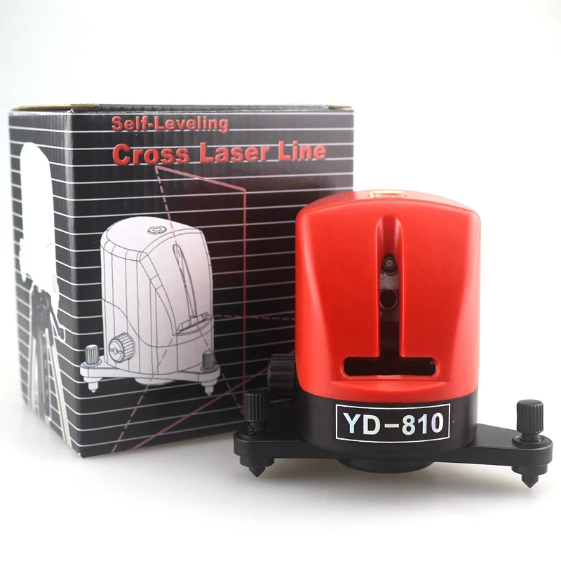 YD 810 ACUANGLE A8810 635nm лазерный уровень 360 вращающийся 2 Cross Red Line Lazer инструмент для