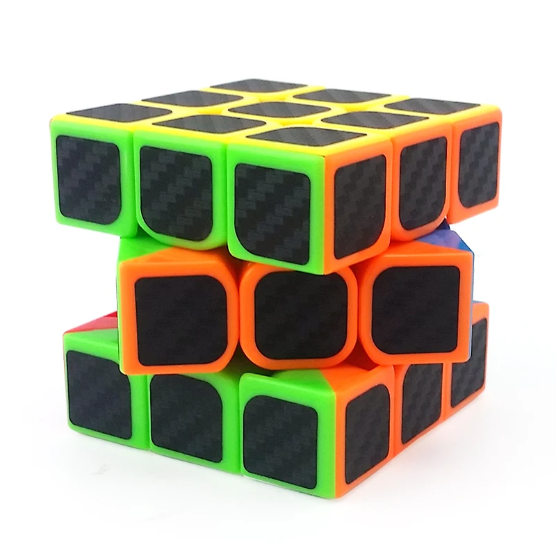 3x3x3 магический куб профессиональный скоростной из углеродного волокна Черная