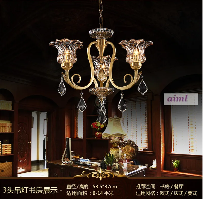 

NEW Full copper European Tsinghua luxury, classical atmosphere living room lamp,American style restaurant lamp