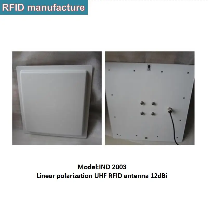 UHF rfid метка считыватель антенны 12dbi линейная поляризация с 100 шт. наклейки на
