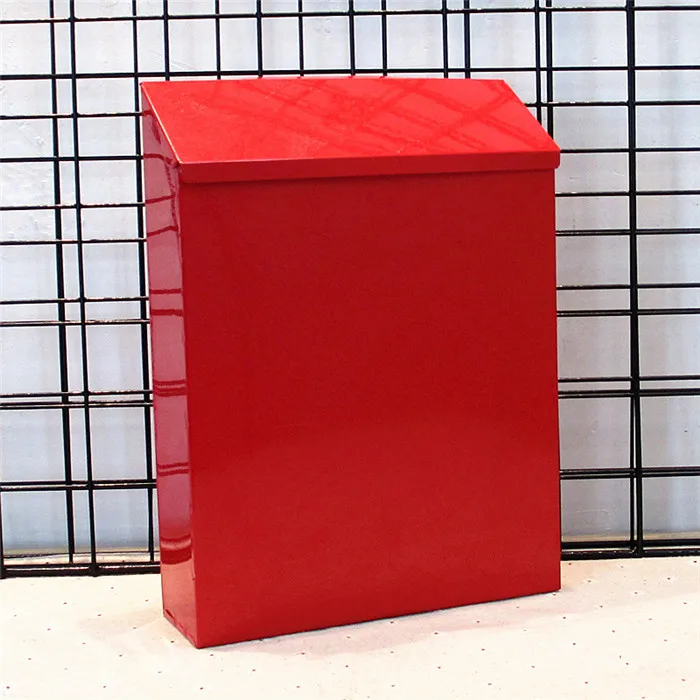 Red suggestion box Винтажный садовый почтовый ящик, металлическая Оловянная почтовая коробка, почтовые ящики, железные почтовые ящики, газетные журналы, Подарочная коробка для сада, JJ354-1 - Цвет: Red suggestion box