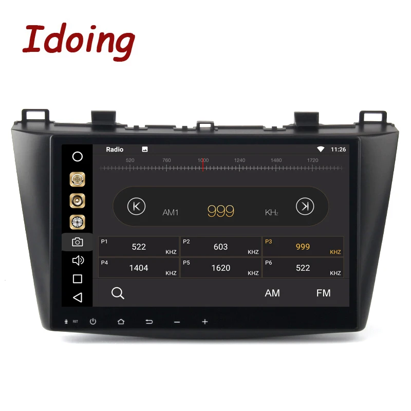 Idoing 1Din 9 дюймов Android8.0 автомобильный мультимедийный плеер Fit Mazda 3 2010-2012 Octa core