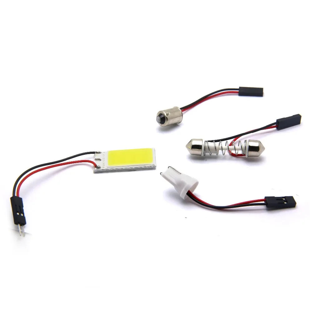 Лучшая цена T10 16 LED COB Чип Белый Автомобильный светильник Панель внутреннее чтение