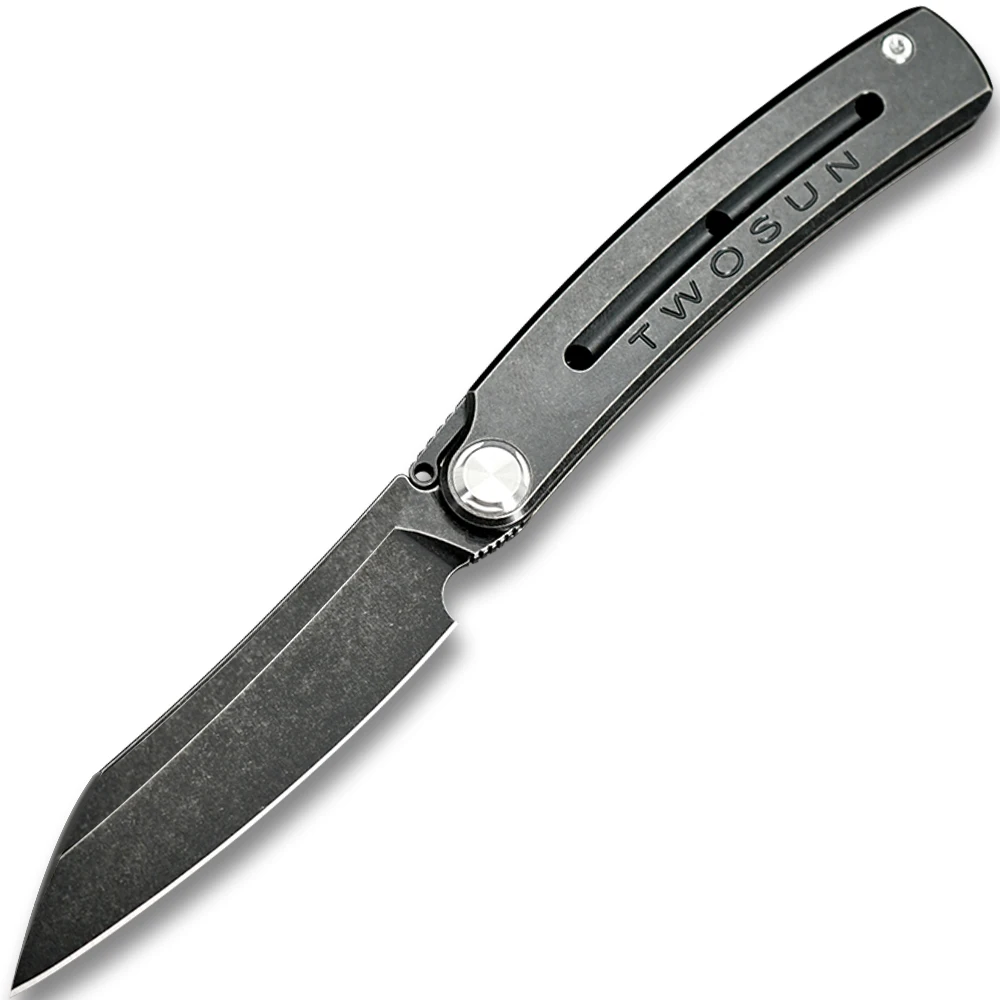 TWOSUN M390 карманный складной нож Походный нож охотничий нож Походный нож инструмент для выживания на открытом воздухе EDC SLIP JOINT titanium TS130