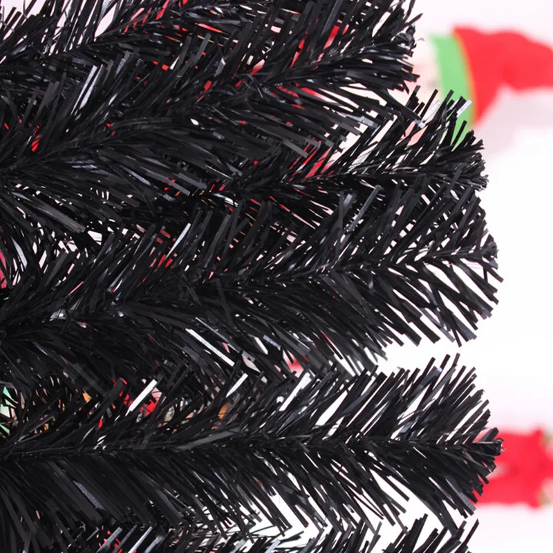 4 размера подвесные украшения снежинки Декор черная Рождественская елка набор