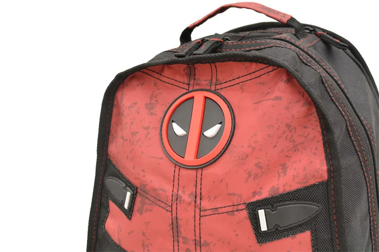 PU Сумка Бэтмен ноутбук рюкзак Marvel Дэдпул Капитан Америка 3-Стиль Мужчины