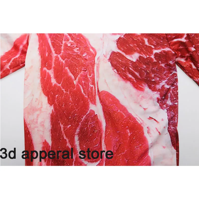 2020 Bootylicious Fresh Beef Meat испанская рубашка 3D Забавный спортивный костюм с беконом