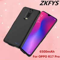 zkfys power cases 6500mah external battery power bank charging cases for oppo r17 pro portable charger backup battery case cover