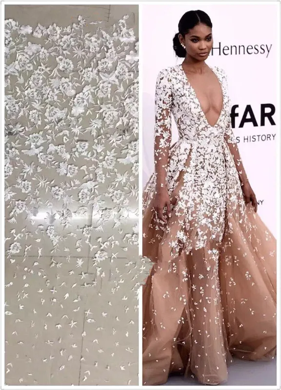 CiCi-1163 африканский гипюр вышитая африканская французская кружевная ткань