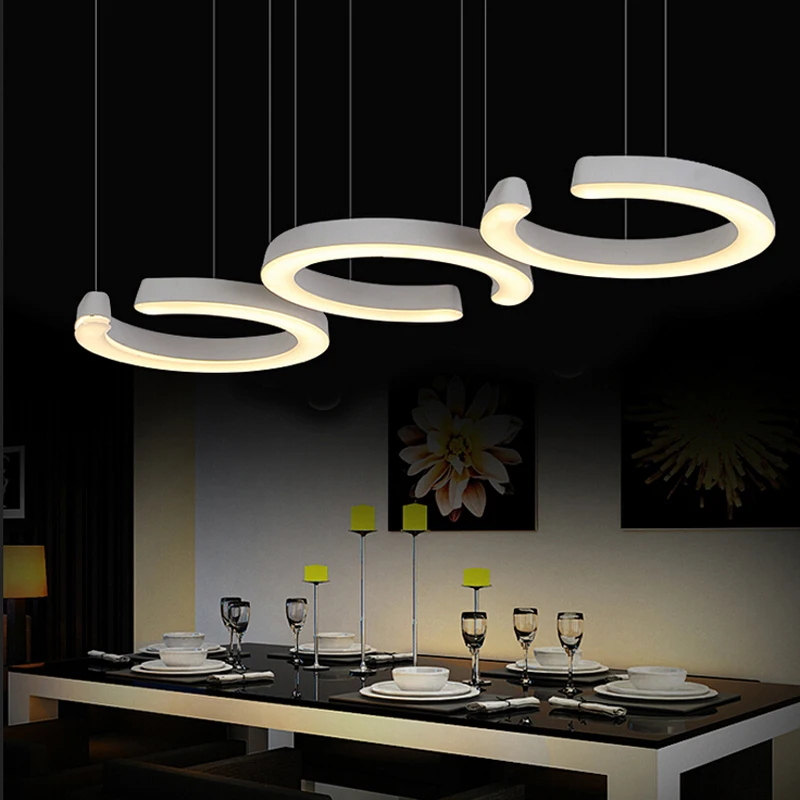 Подвесной светильник Z из акриловых элементов простой стеклянный с тенями s