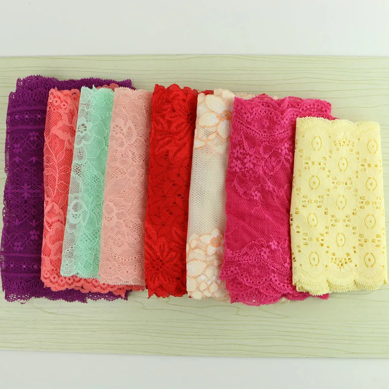 Случайная Доставка микс 5 ярдов кружевная вышивка ткань сделай сам аксессуары