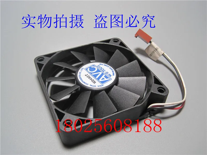 Оригинальный AVC 7 см F7015B12U 12 В 0.4A 7015 70*70*15 мм 3 проводной тестовый корпус процессора