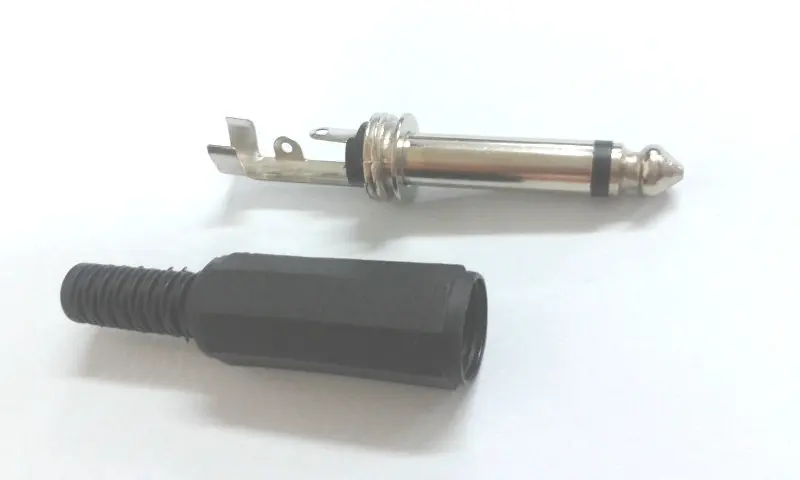 100 шт. 6 3 мм мужской разъем TRS 1/4 &quotMono Jack аудио адаптер | Обустройство дома