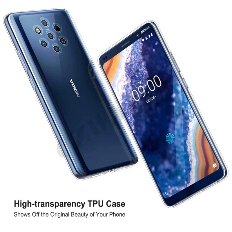 Чехол для Nokia 9 PureView чехол мягкий силиконовый чехол-накладка телефона Nokia9 TA-1087 TA-1082