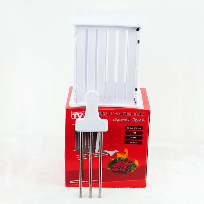 Бесплатная доставка кебаб коробка производитель w/36 отверстий барбекю кабоб