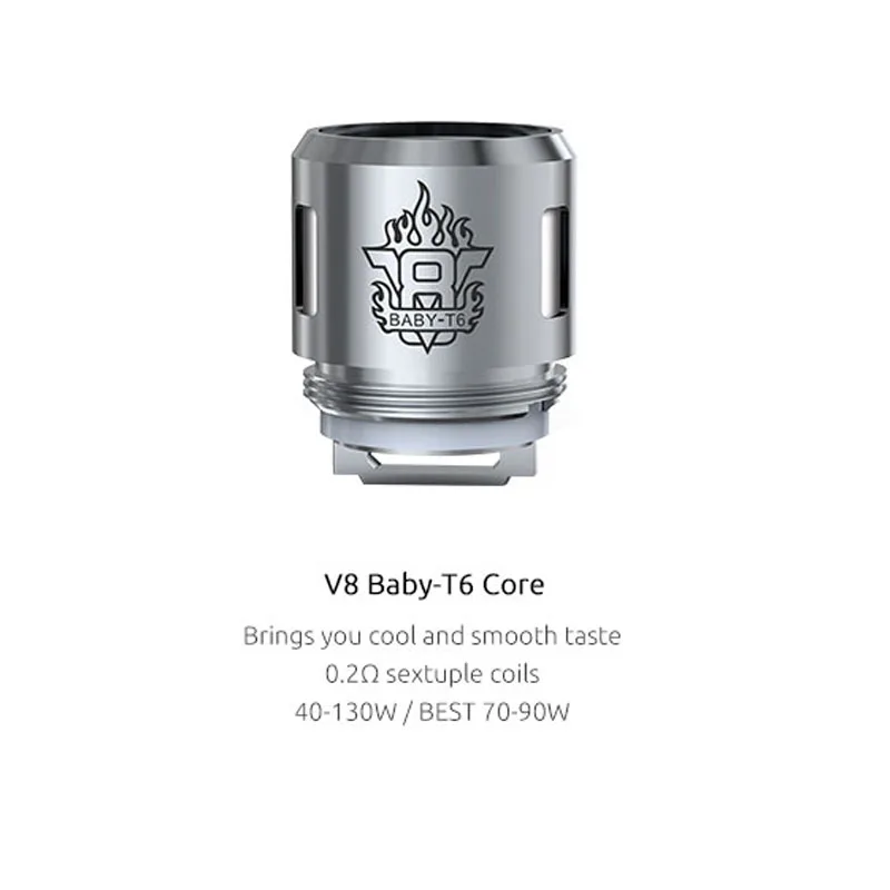 Электронная сигарета SMOK TFV8 детская катушка T6 Alien G150 G320 G Priv Al85 GX2/4 T Stick V8 Big BABY Core