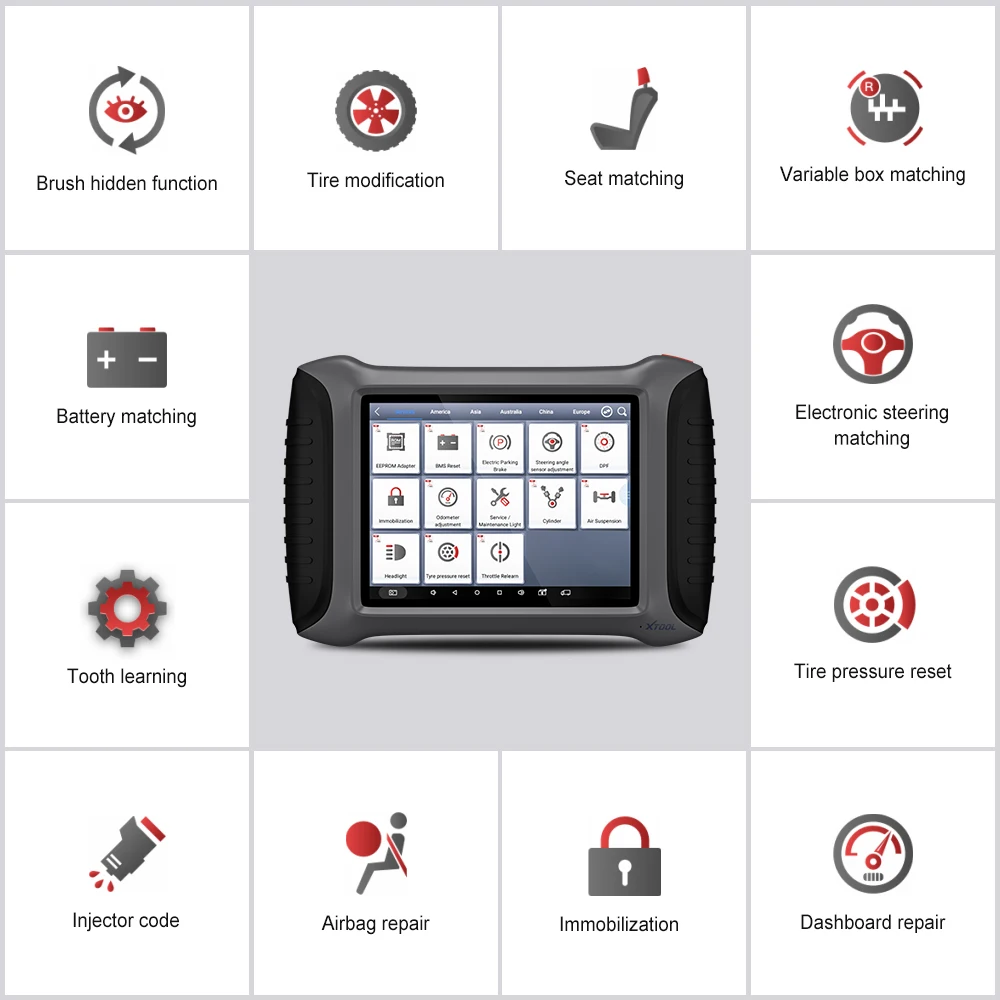 

2019 XTOOL A80 H6 Full System Car Diagnostic tool Car OBDII Car Repair Tool Vehicle Programming/Odometer adjustment