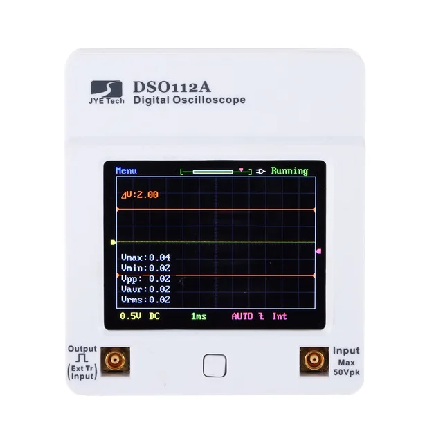 Цифровой мини осциллограф DSO 112A TFT портативный USB с сенсорным экраном 2 МГц 5 млн