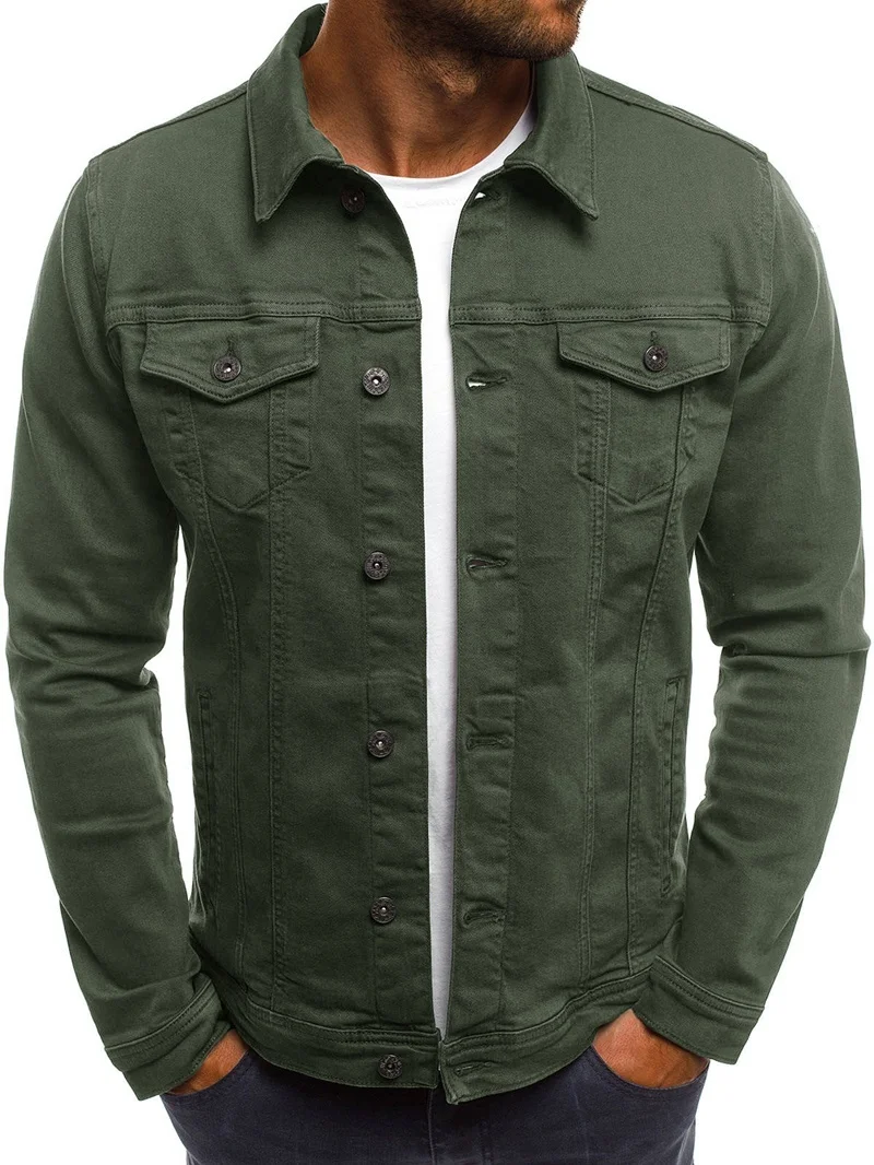 ZOGAA мужские куртки ковбойские повседневные пальто приталенная верхняя одежда