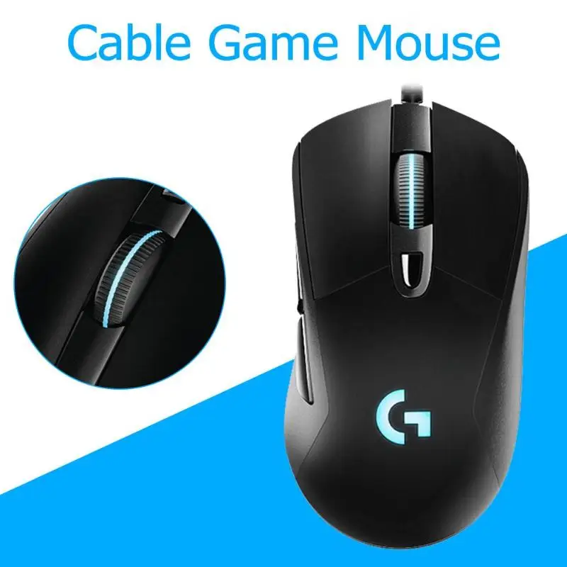 Проводная RGB игровая мышь lotech G403 с подсветкой 12000 dpi для ПК PUBG Gamer компьютерная мышь для Windows 10/8/7