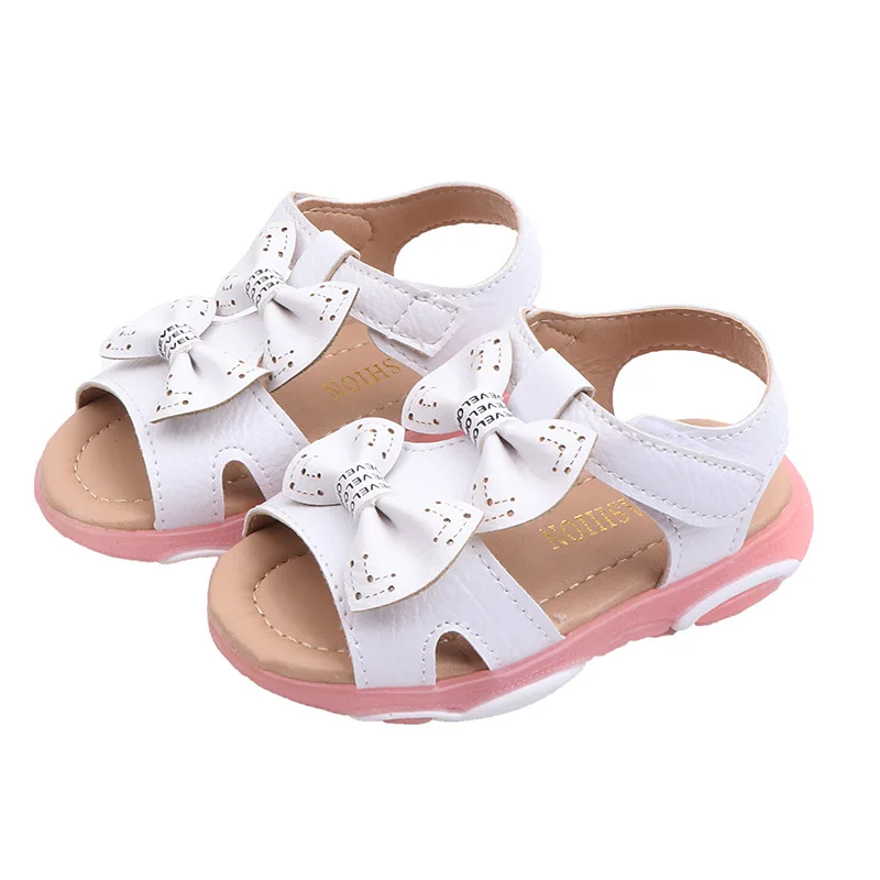 

Girl Sandals 2008 Summer New Korean Edition Lovely Flower Princess Shoes Flash Baby Slip-proof Soft-soled Beach Shoes