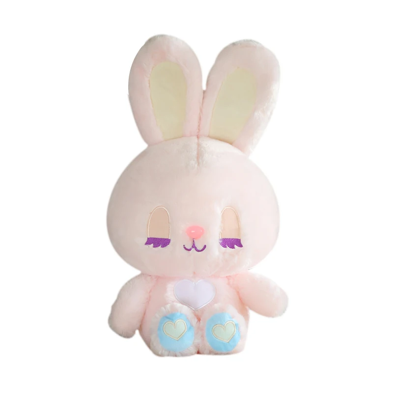 rabbit 45/55 см милый спящий мишка и кролик плюшевые игрушки Мягкий Мультяшные животные каваи куклы, подарок на день рождения для детей, подарки для девочек - Цвет: rabbit