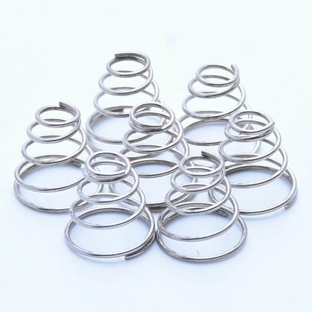 

5Pcs Conical Cone Compression Spring Tower Springs 304 Stainless Steel Taper Pressure Spring Wire Diameter 0.8mm
