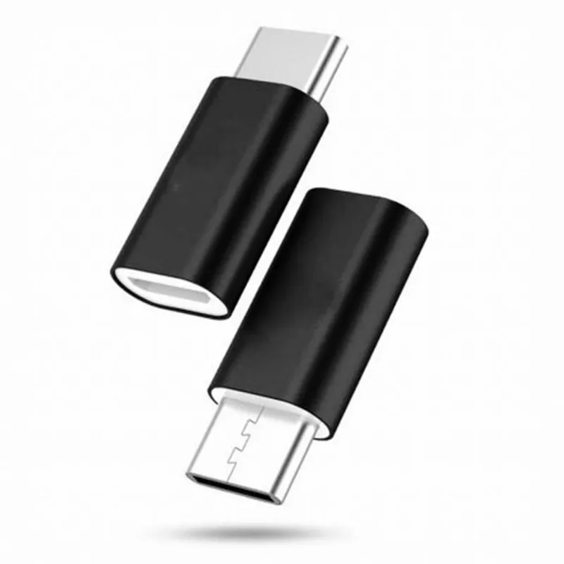 2 шт. USB C разъем типа штекер Micro Женский металлический адаптер зарядное устройство