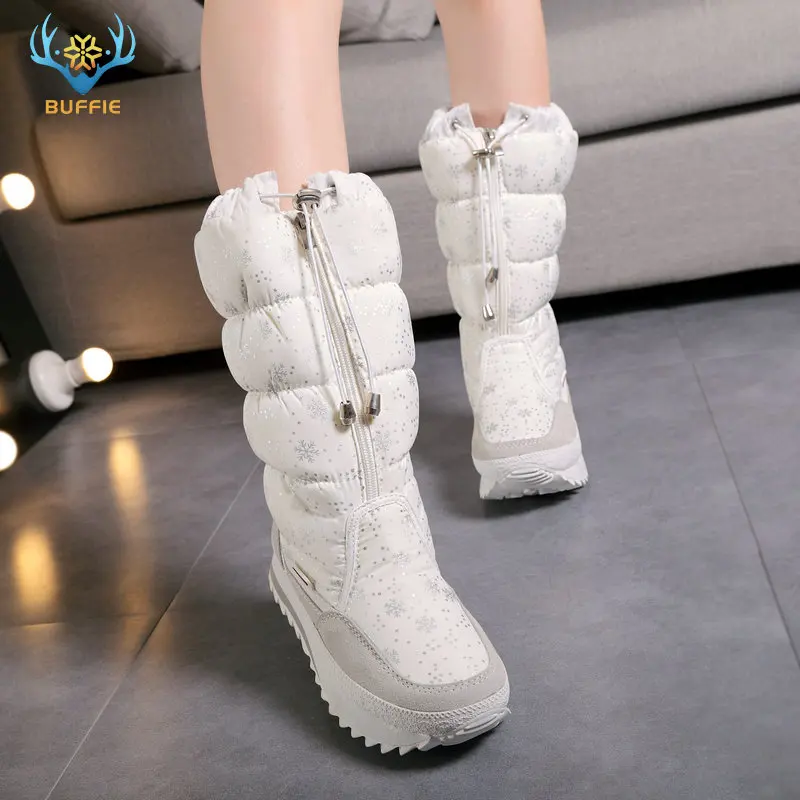 PADRISIMOS зимние сапоги женские ботинки Плюшевые Теплые Тапки размера плюс Большие