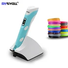 3d-ручки Myriwell 4-го поколения, 3,7 В, 1500 мАч, Беспроводная зарядка, DIY, ручка для 3D-принтера для детей, интеллектуальные и самые современные подарки