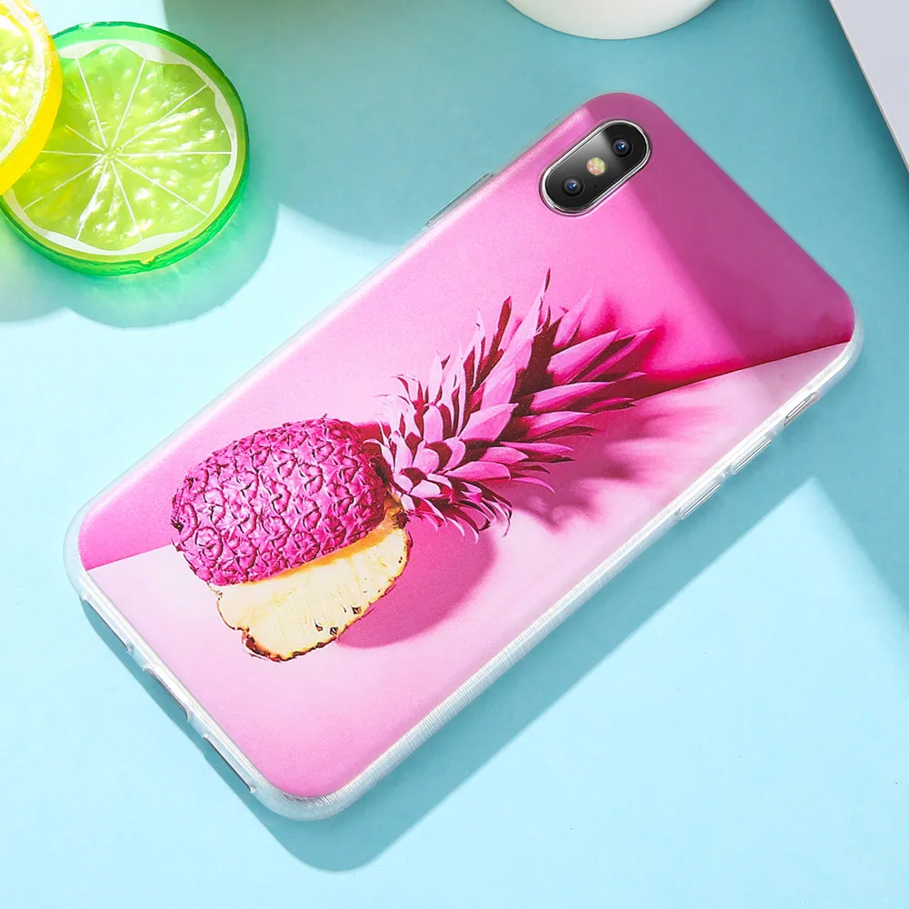 KISSCASE Chic Rose Pineapple Pattern Cases For Huawei Honor 9 Lite P20 P10 Soft TPU Fundas |