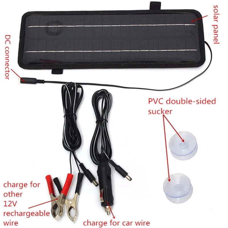 LEORY универсальное 12В 4 5 Вт солнечное зарядное устройство перезаряжаемый