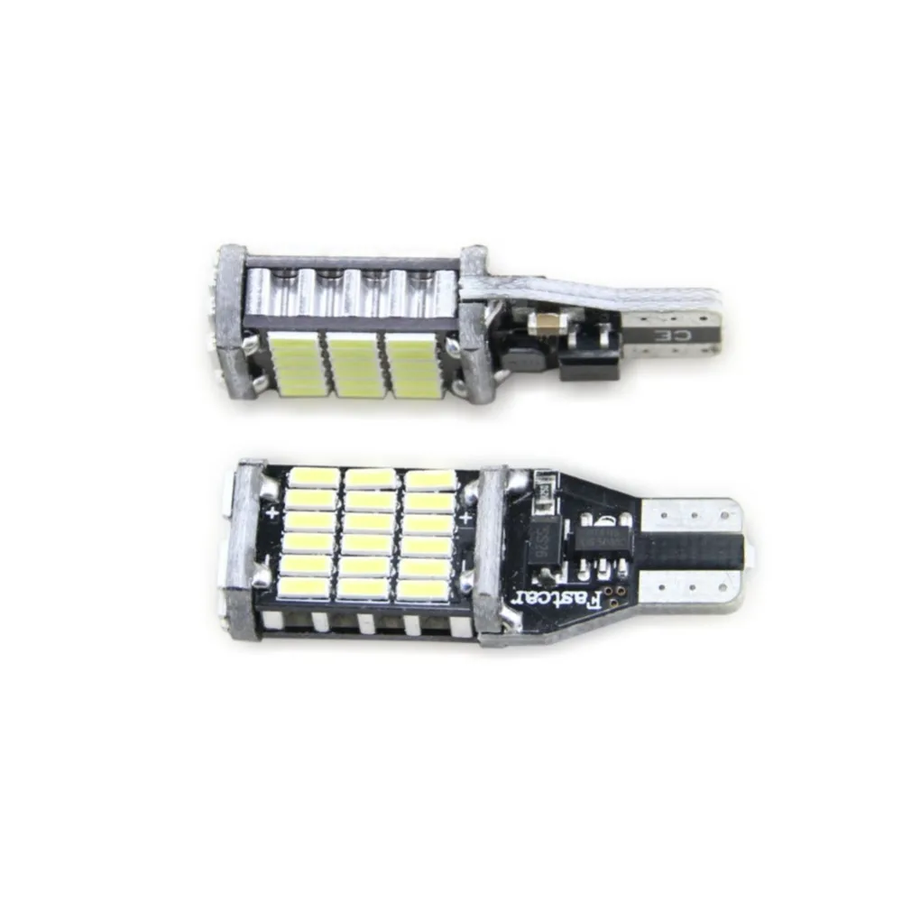 2 шт. Автомобильные светодиодные фсветильник заднего хода T15 W16W 4014 45SMD | Автомобили