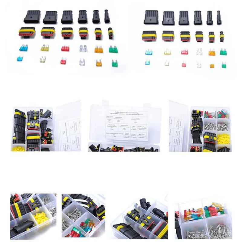Multifunction Car Blade Fuse Box Holder Kit for Boat Marine Trike 12A car fuses + headlight repair set+ HID Accessories | Автомобили и