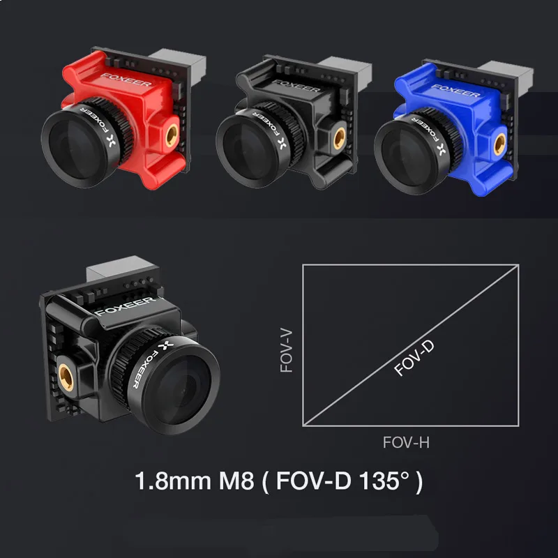 Foxeer Monster Micro Pro 1 8 мм 16:9 1200TVL PAL/NTSC WDR низкая задержка FPV камера Встроенный OSD DC 5 V-40 V