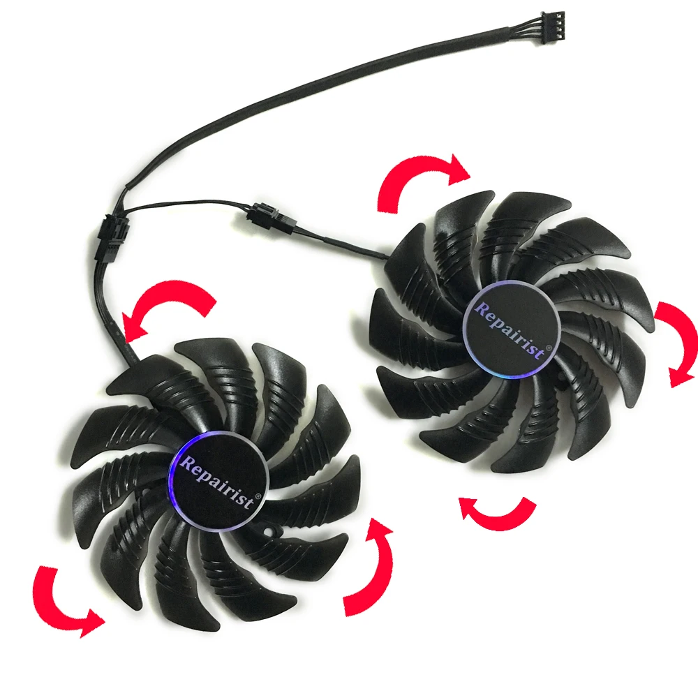 PLD09210S12HH 87 мм Графика карты вентилятор GPU радиатор для GIGABYTE GV N1060D5/N1050WF2OC/N105TWF2OC/N105TG1